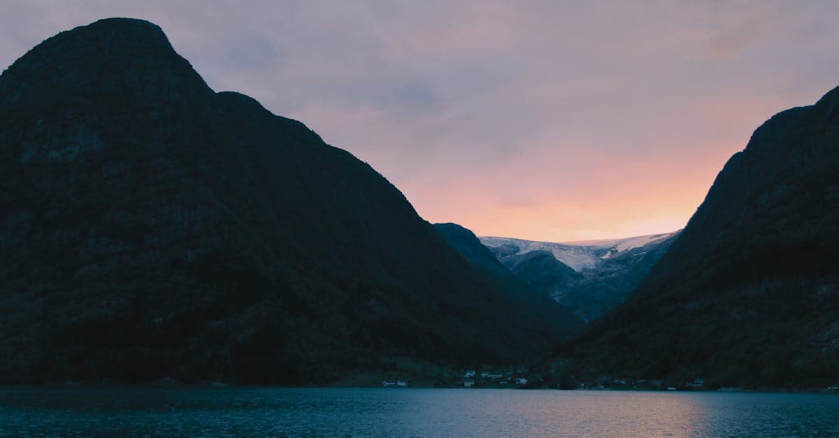 Scandinavian fjord landscape