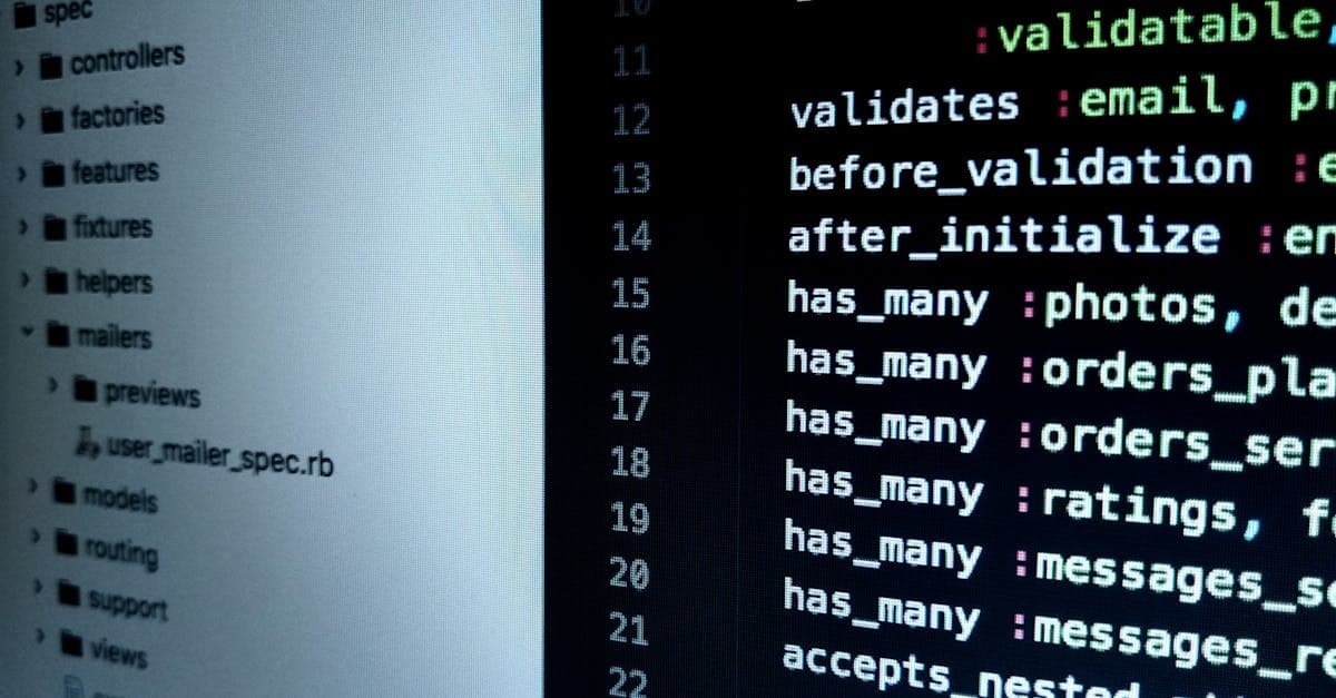 Open-source code on a screen