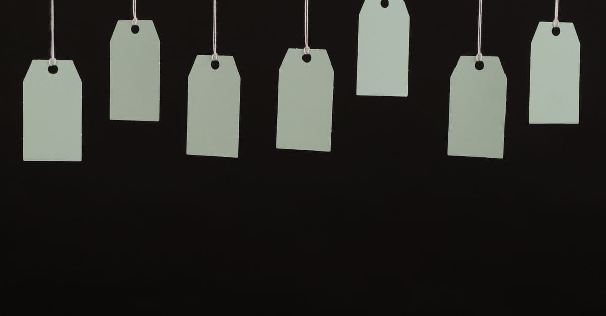 Price tags representing cost comparison