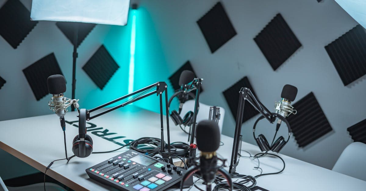 Streaming microphone and desk setup