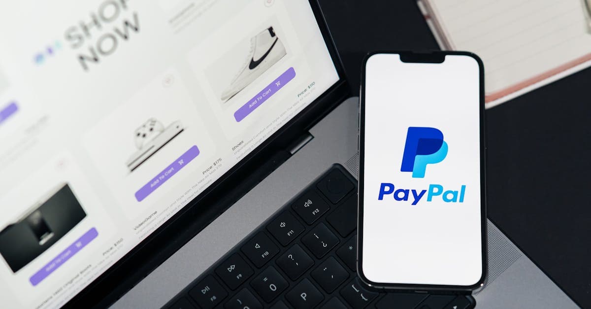 Online payment and shopping on a laptop