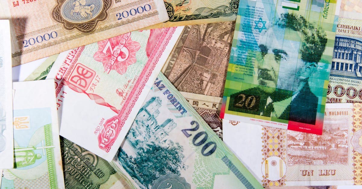 International currency banknotes